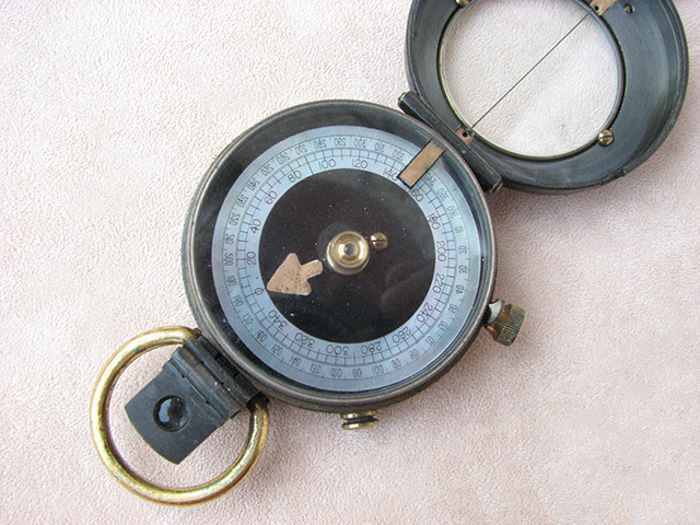 Open view showing Mother of pearl floating dial